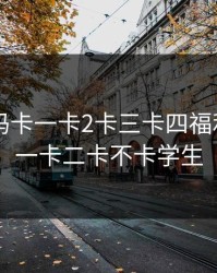 日产乱码卡一卡2卡三卡四福利，日卡一卡二卡不卡学生