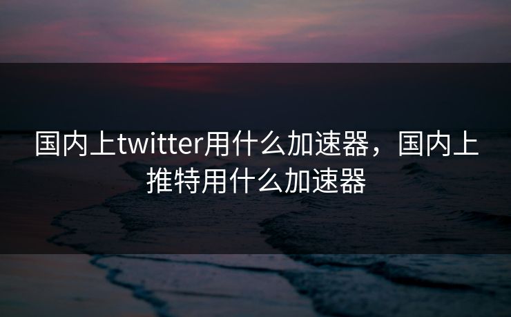 国内上twitter用什么加速器,国内上推特用什么加速器 国内上twitter用什么加速器,国内上推特用什么加速器
